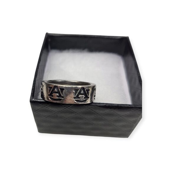 Vintage Auburn University Sterling Silver Ring Size 8 Tigers 925 - Picture 2 of 7